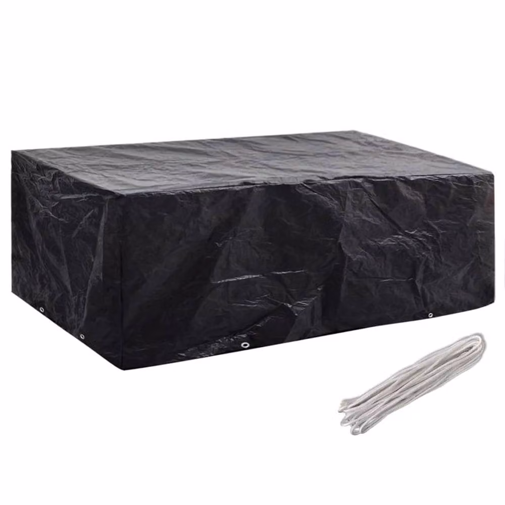Berkfield Home Durable Garden Furniture Covers, 2 Pack, Black, W/D/H: 200 x 160 x 70 cm – 3