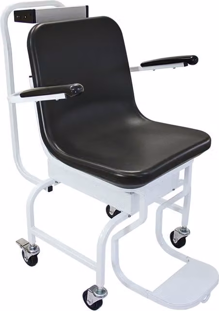 T-Mech Commercial Disability Wheelchair Scales in Black and White