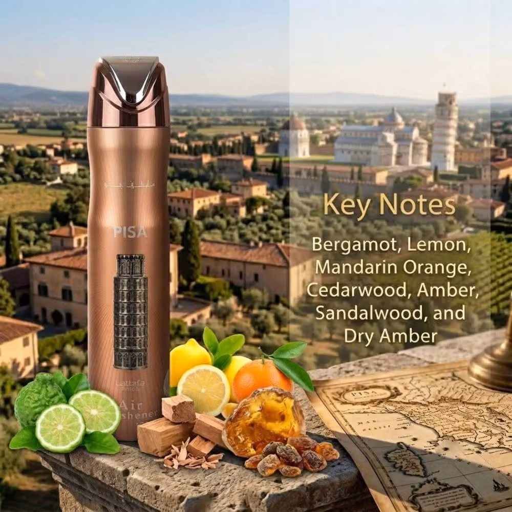Lattafa Pride PISA Fresh Air Freshener Room Spray, 300ml, Brown – 2