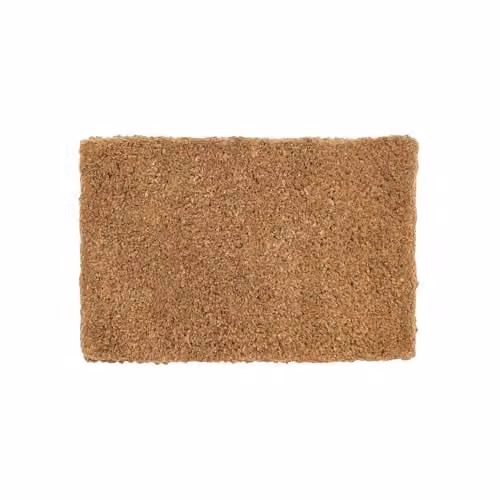 Nicola Spring Handmade Coir Door Mat in Brown and Beige, W: 60 cm, D: 40 cm