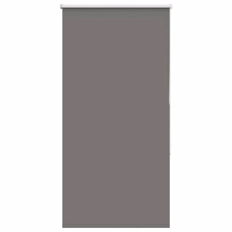 Berkfield Home Grey Blackout Fabric Roller Blind W: 70 cm, H: 130 cm