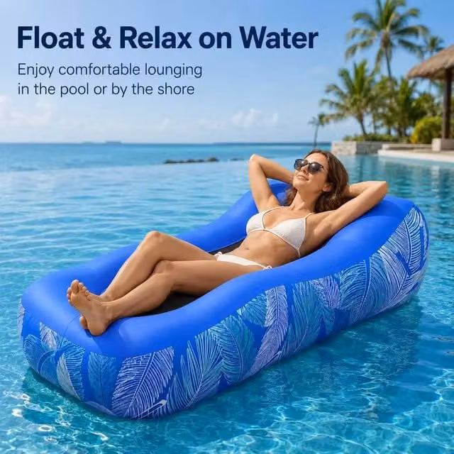 BluCore Portable Inflatable Sofa Bed Lounger in Blue – 1