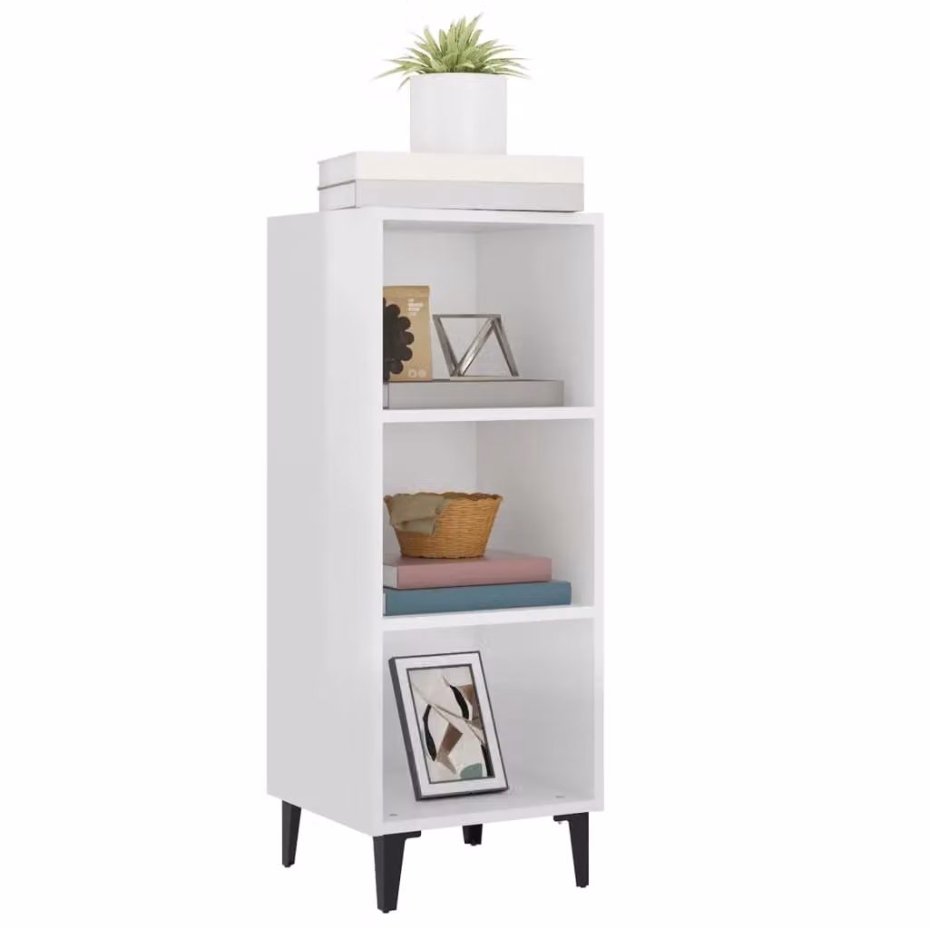 Berkfield Home High Gloss White Sideboard W/D/H: 34.5 x 32.5 x 90 cm – 2