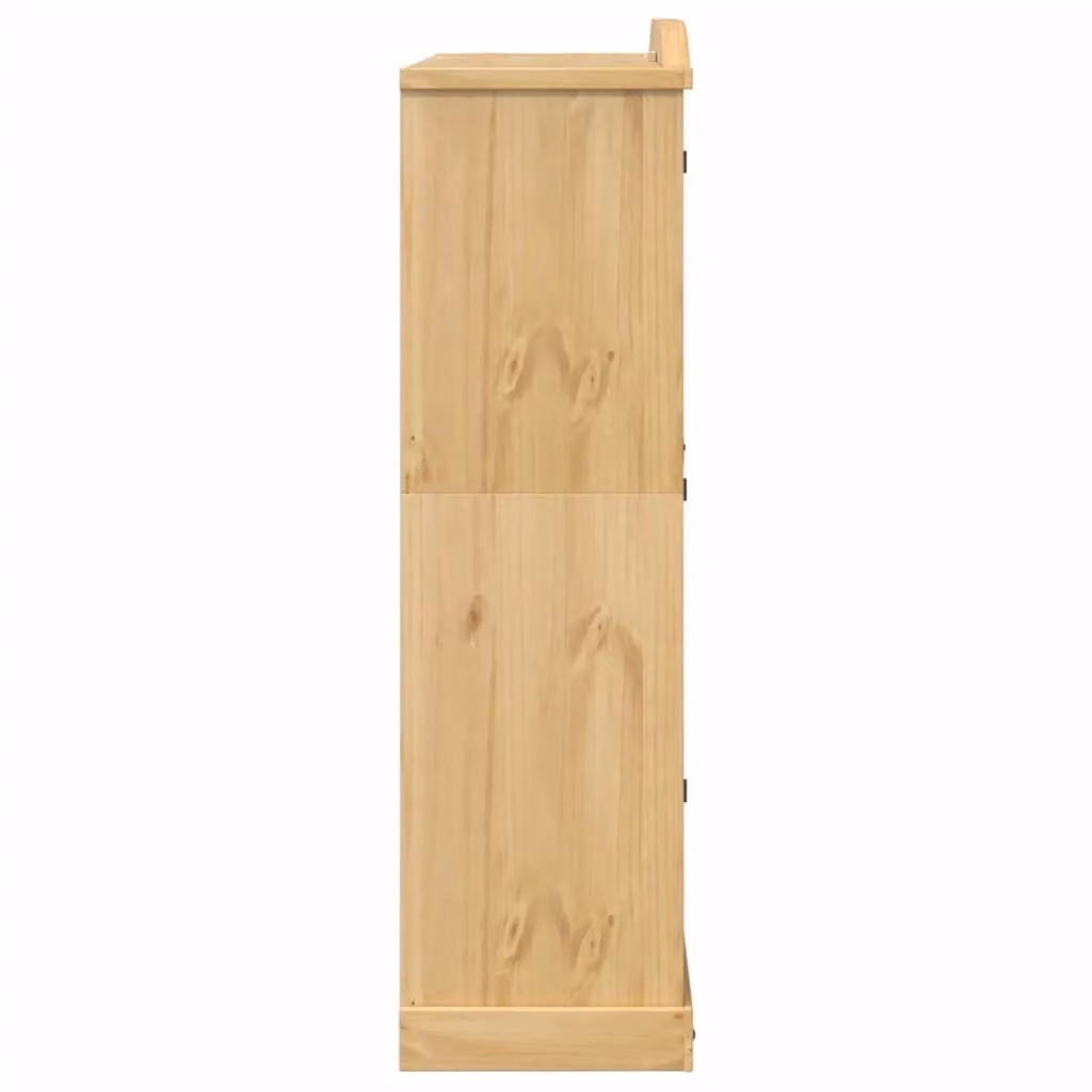 Berkfield Home Corona Wardrobe in Brown Solid Pine, W/D/H: 151.5 x 52 x 186 cm – 3