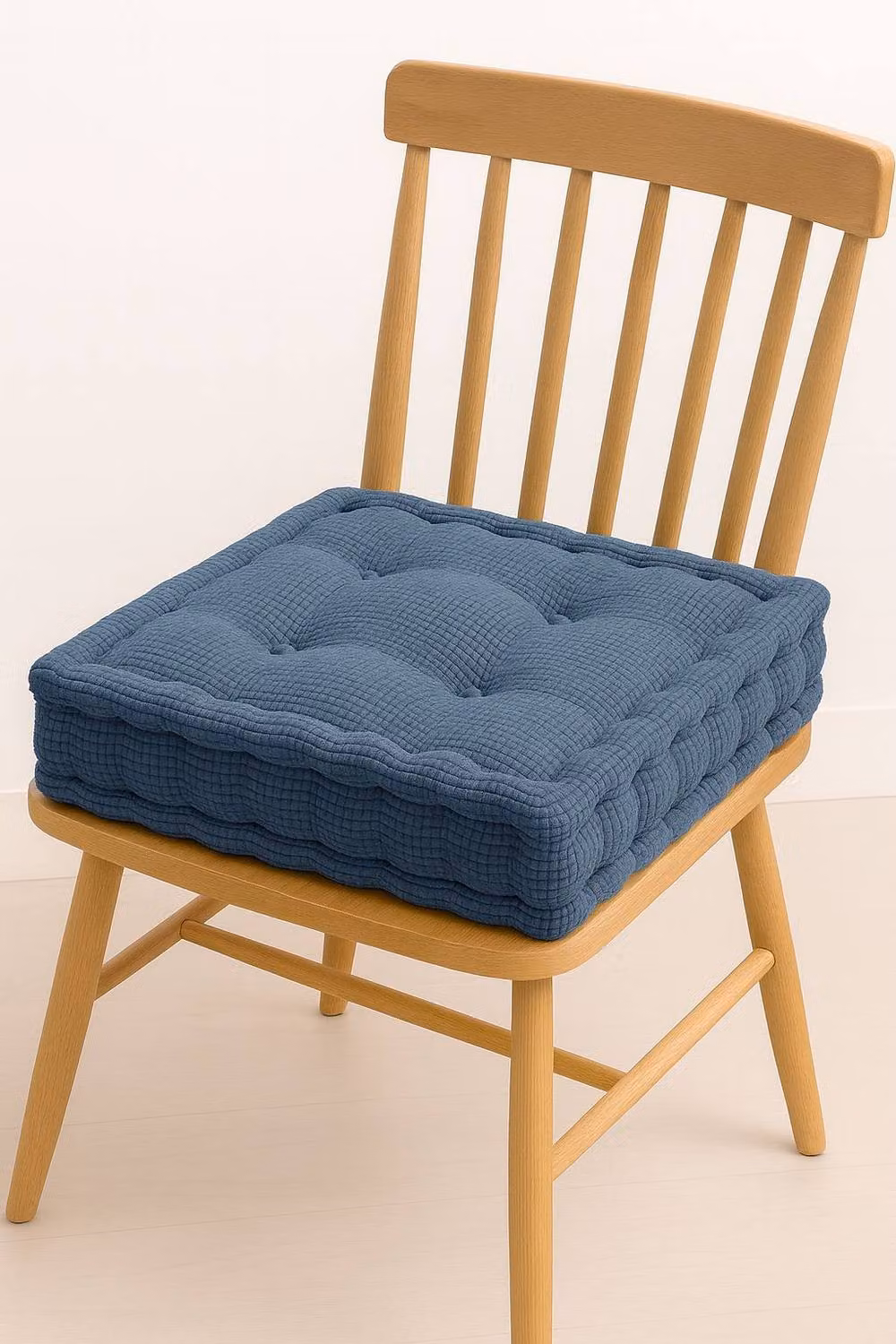 Homes-Linen Square Fleece Booster Seat Pad in Blue, W/D/H: 45 x 45 x 1 cm – 2