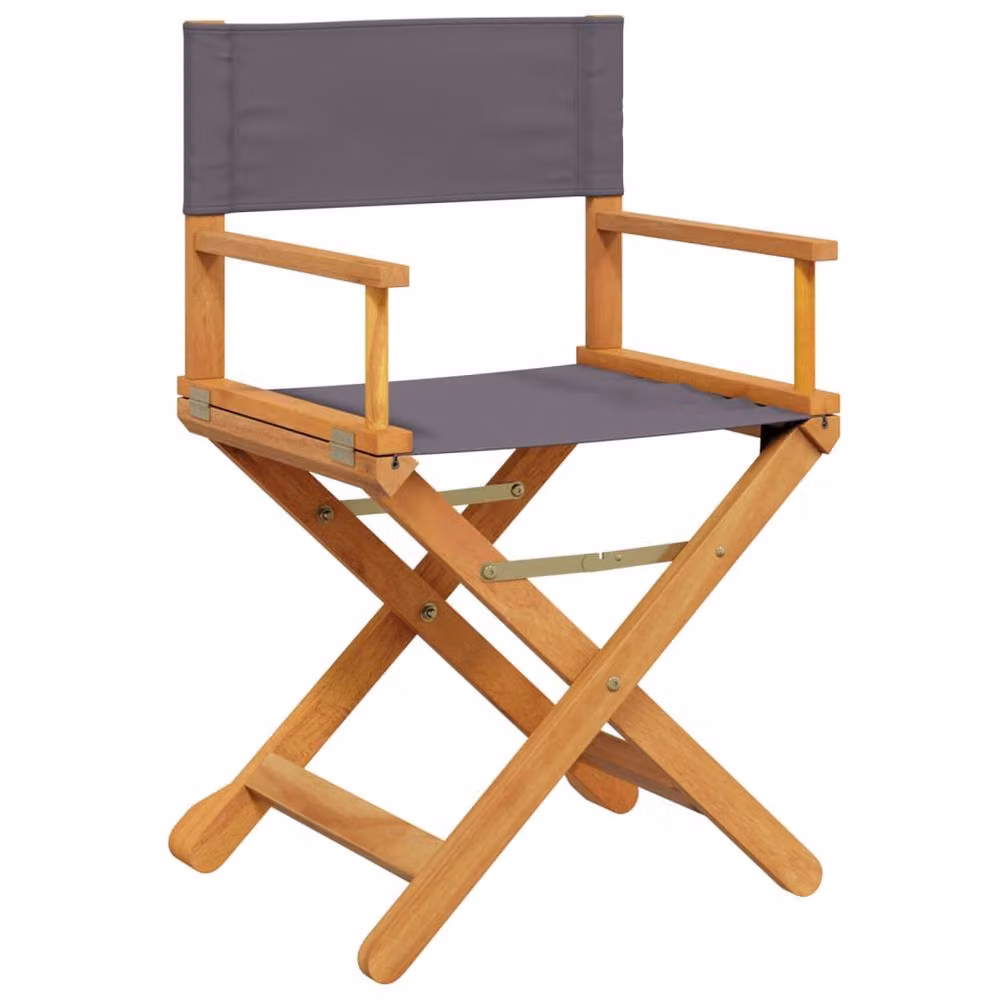 Berkfield Home 6 Piece Folding Acacia Wood Garden Chairs in Grey – 3