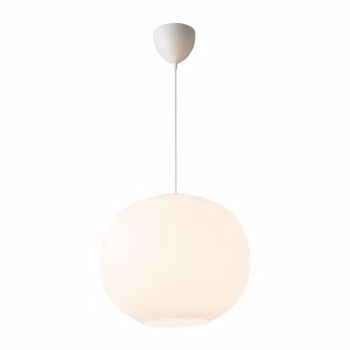 Nordlux Navone Sphere Pendant Light in White Opal Glass with E27 Socket, Diameter: 40 cm