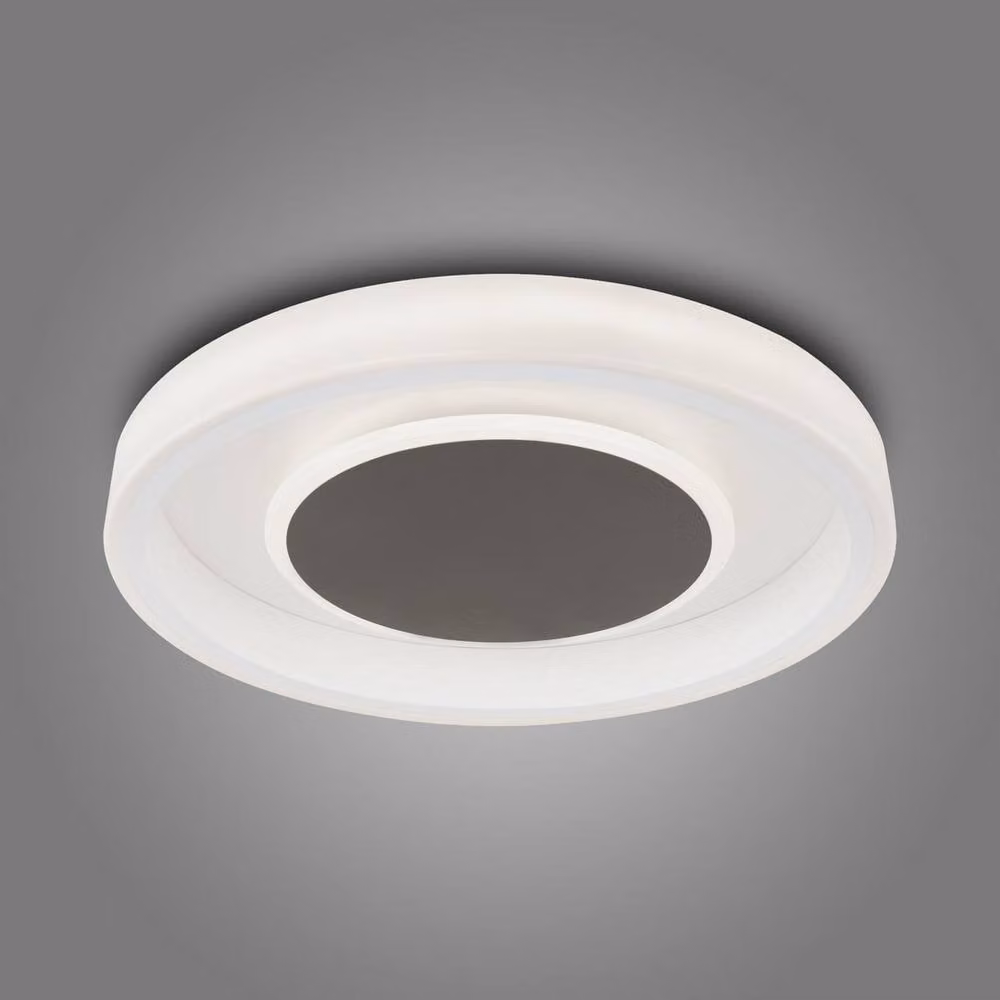 Netlighting Moca Flush Round LED Ceiling Light, White, Diameter: 50 cm, 40W, 4000K, 2400lm – 2