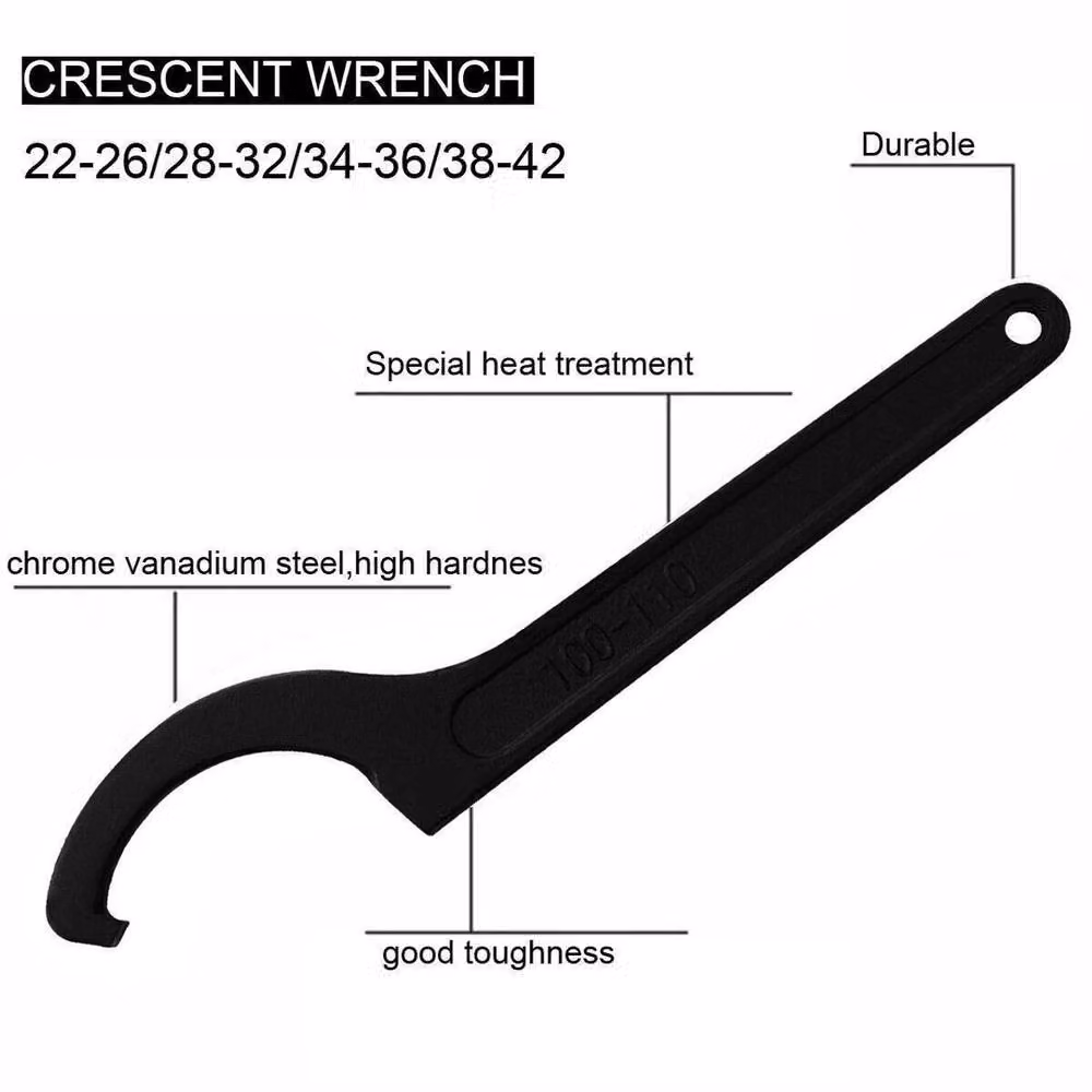 Kelvenix Pre-Load C Spanner Wrench Tool in Black, Carbon Structural Steel, W/D/H: 520 mm – 3
