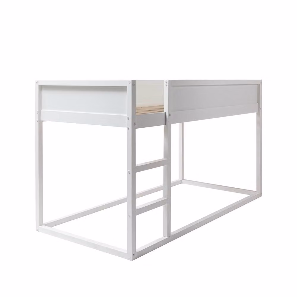 Nöa and Nani Lykke Midsleeper Cabin Bed with Reversible Straight Ladder in White, Single Size (90 x 190 cm) – 2