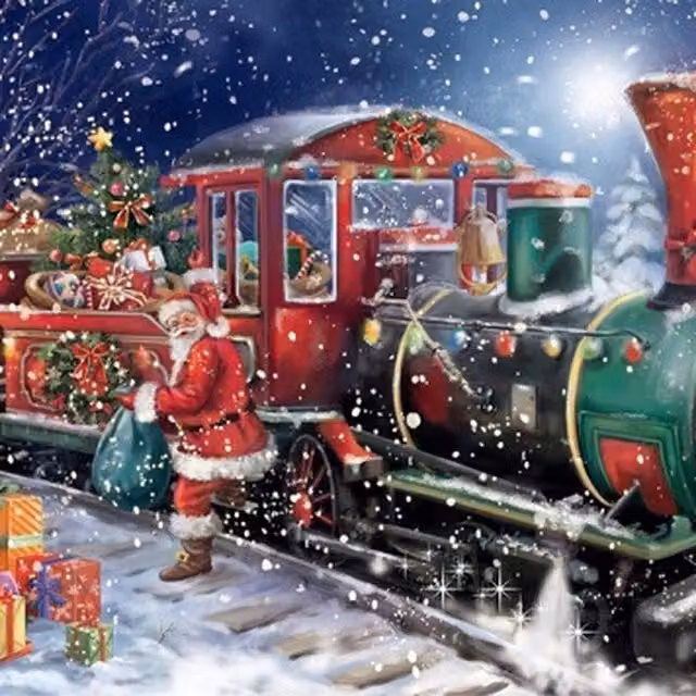 Syntego Polar Express Diamond Art Painting in Multicolour