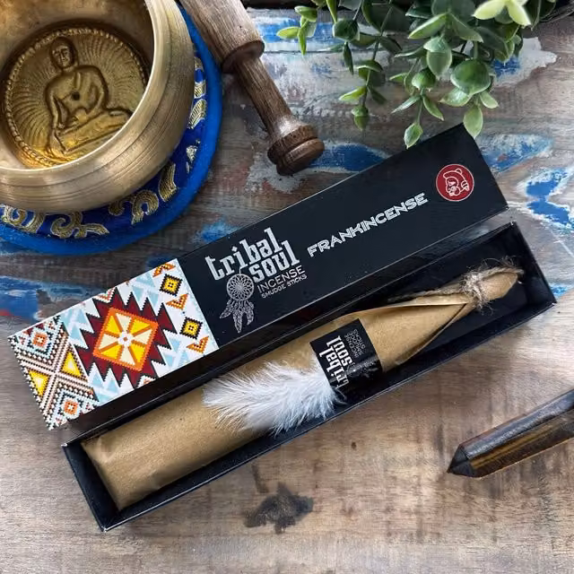 KDMK Geometric Ethnic Tribal Soul Frankincense Incense Sticks, Brown