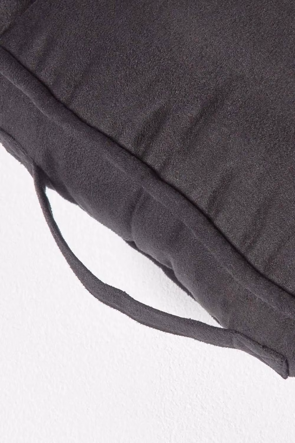Homescapes Faux Suede 2 Seater Booster Seat Cushion in Black – 2