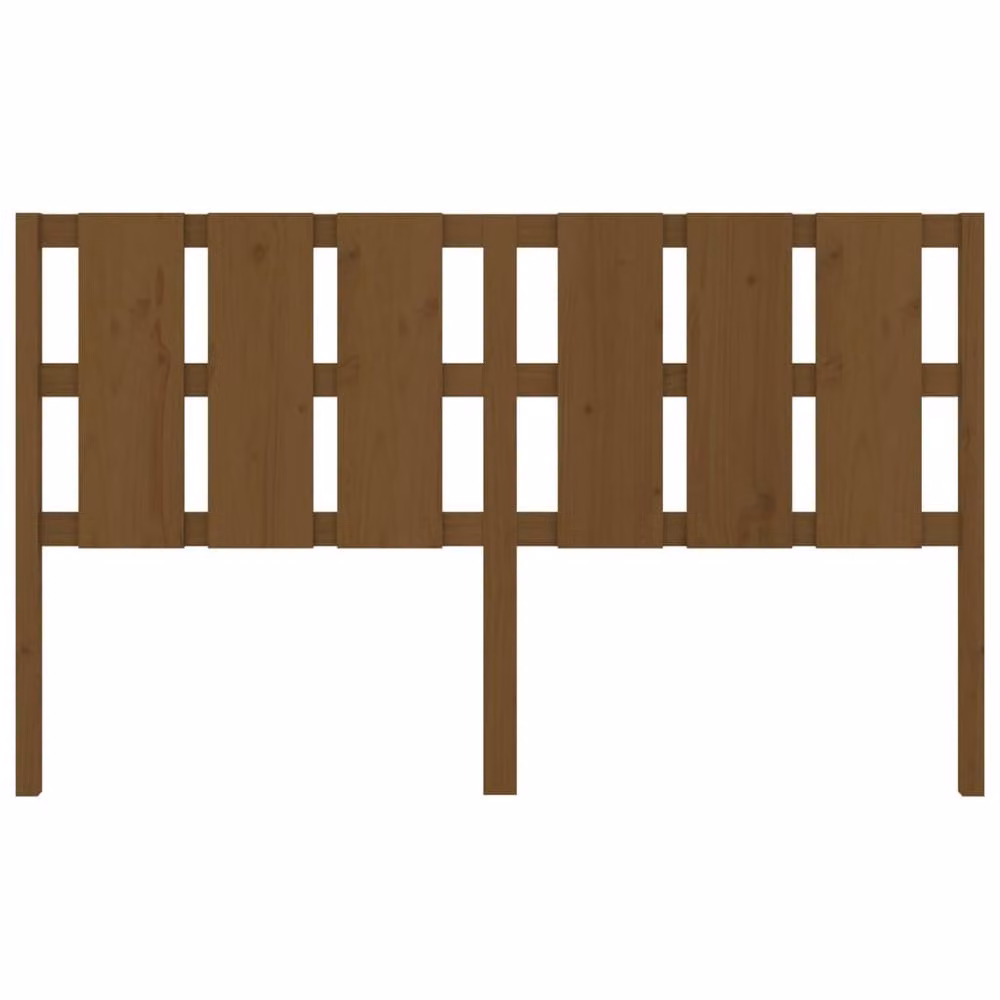 Berkfield Home Rustic Solid Wood Pine Bed Headboard in Honey Brown, W: 165.5 cm, D: 4 cm, H: 100 cm – 3