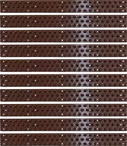 St Helens Home & Garden Small Animal Anti Climb Wall and Fence Deterrent Spikes, Pack of 10, Brown