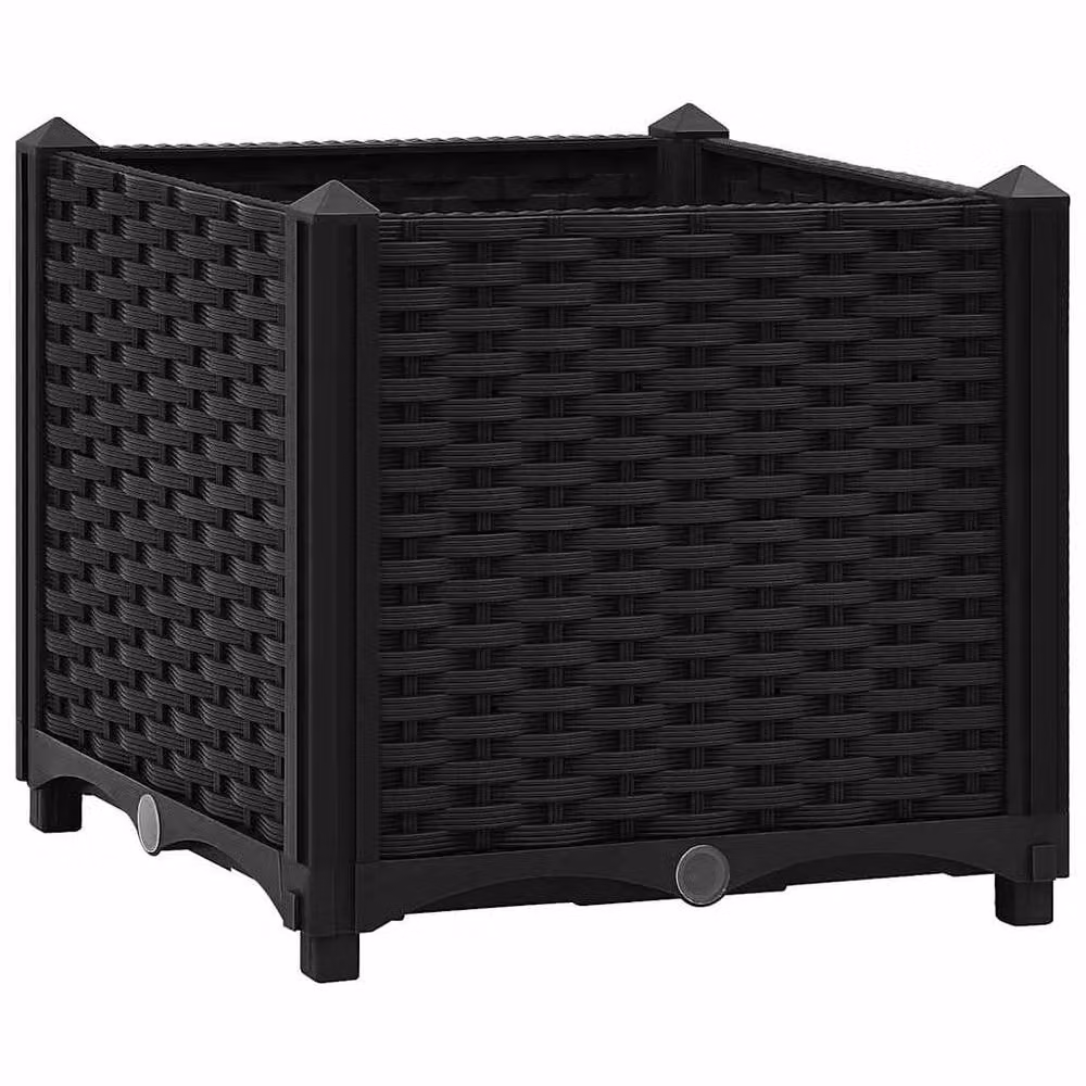 Berkfield Home Black Polypropylene Raised Bed, W/D/H: 40 x 40 x 38 cm – 2