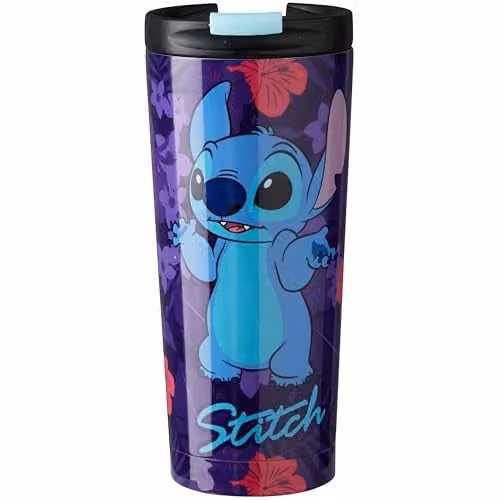 Get Trend Disney Stitch Insulated Stainless Steel Travel Mug, 425 ml, Multicolour