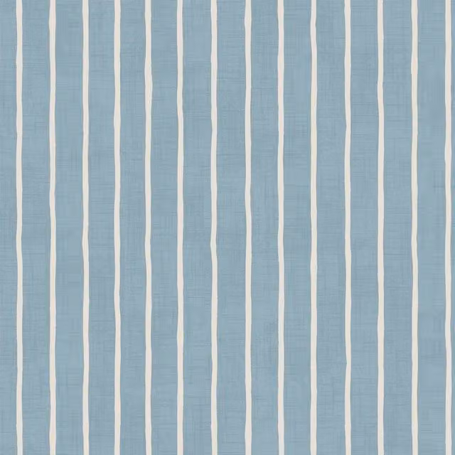 iLiv Pencil Stripe Fabric in Ocean Blue