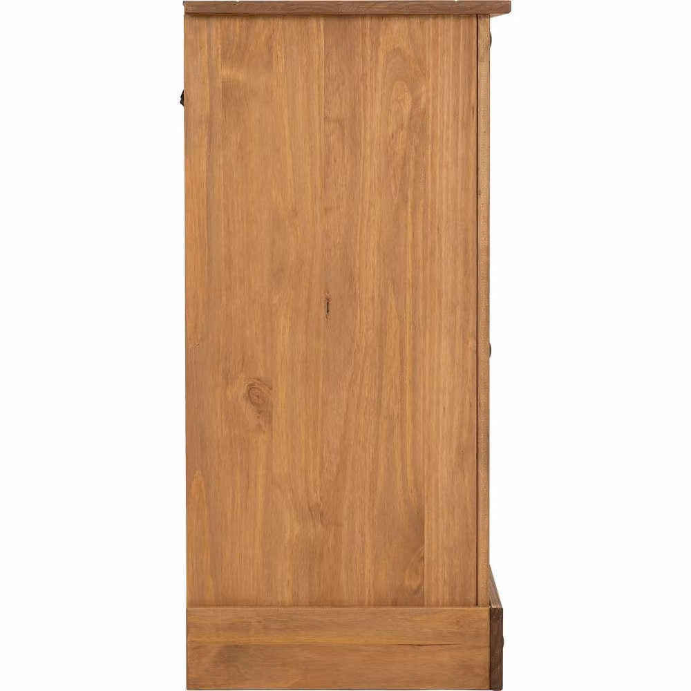 Seconique Corona Essentials 2+2 Drawer Chest in Brown Distressed Waxed Pine – 2