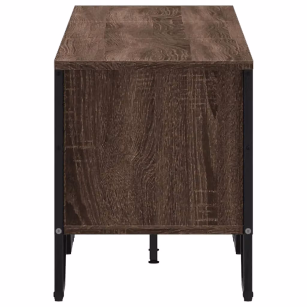 Berkfield Home Modern Brown Oak TV Cabinet, W: 180 cm, D: 41 cm, H: 41 cm – 4