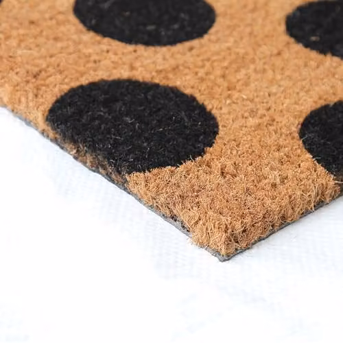 Coco&Coir Polka Beauty Indoor/Outdoor Non-Slip Coir Door Mat, Brown, W: 45 cm, D: 75 cm, H: 1.5 cm – 5