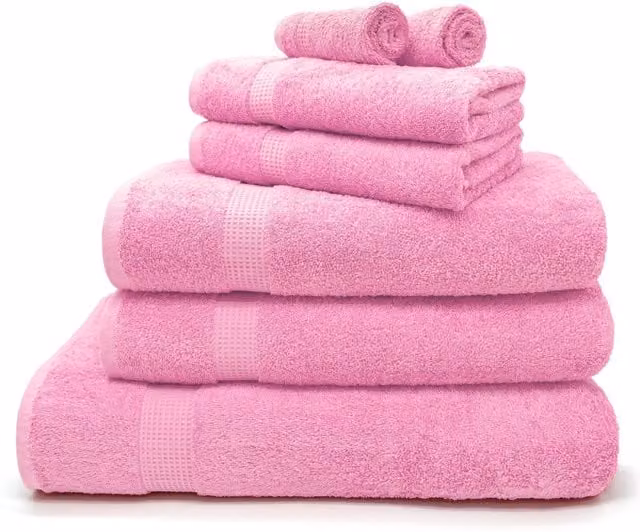 Velosso Luxury 100% Egyptian Cotton Towels, 550gsm, Pink