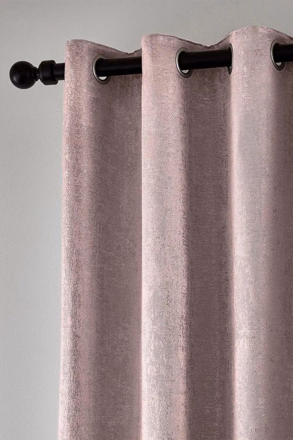 Helena Springfield Roma Woven Lined Eyelet Curtains in Pink, Width: 167 cm, Drop: 137 cm – 2