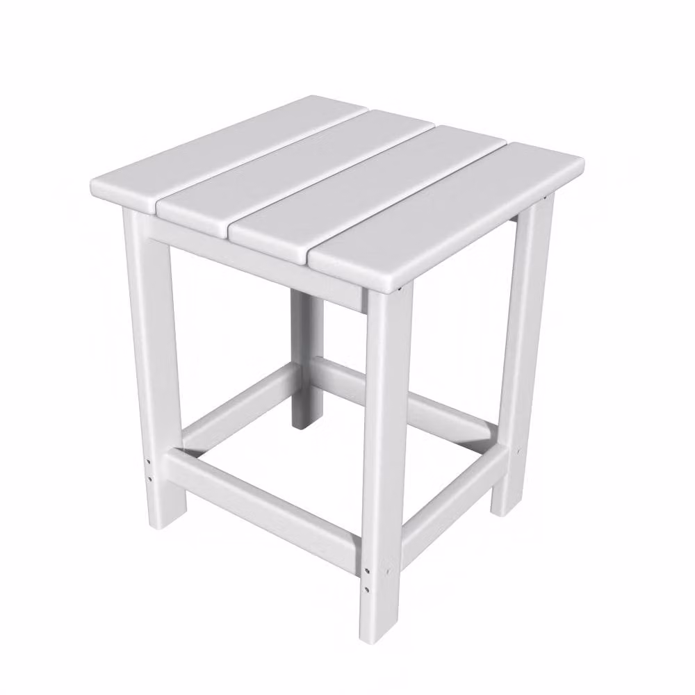 Mona Vale Furniture All-Weather Outdoor Adirondack Side Table in White – 3