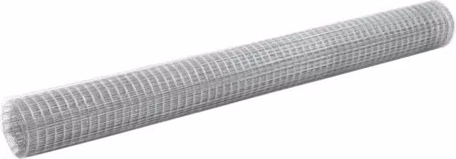 Berkfield Home Galvanised Steel Chicken Wire Fence Mesh, Silver, 10 x 1.5 m