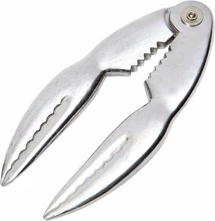 Dexam Silver Cast Aluminium Lobster and Nutcracker Tool with Ergonomic Grip