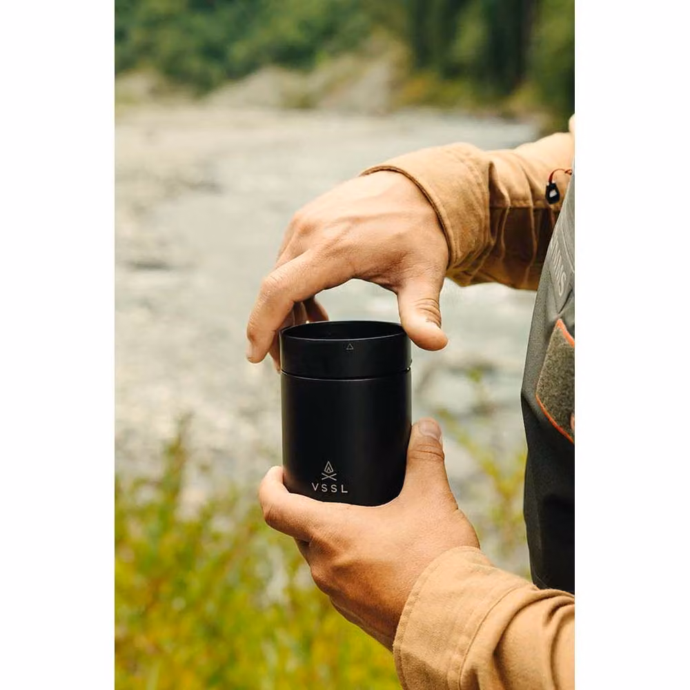 VSSL Nest Double Wall Insulated Stainless Steel Mug, Black, 300ml – 8