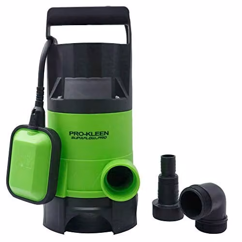 Pro-Kleen Submersible Water Pump with Float Switch, 400W, Green – 1