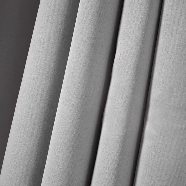 OHS Plain Grey Thermal Blackout Eyelet Curtains