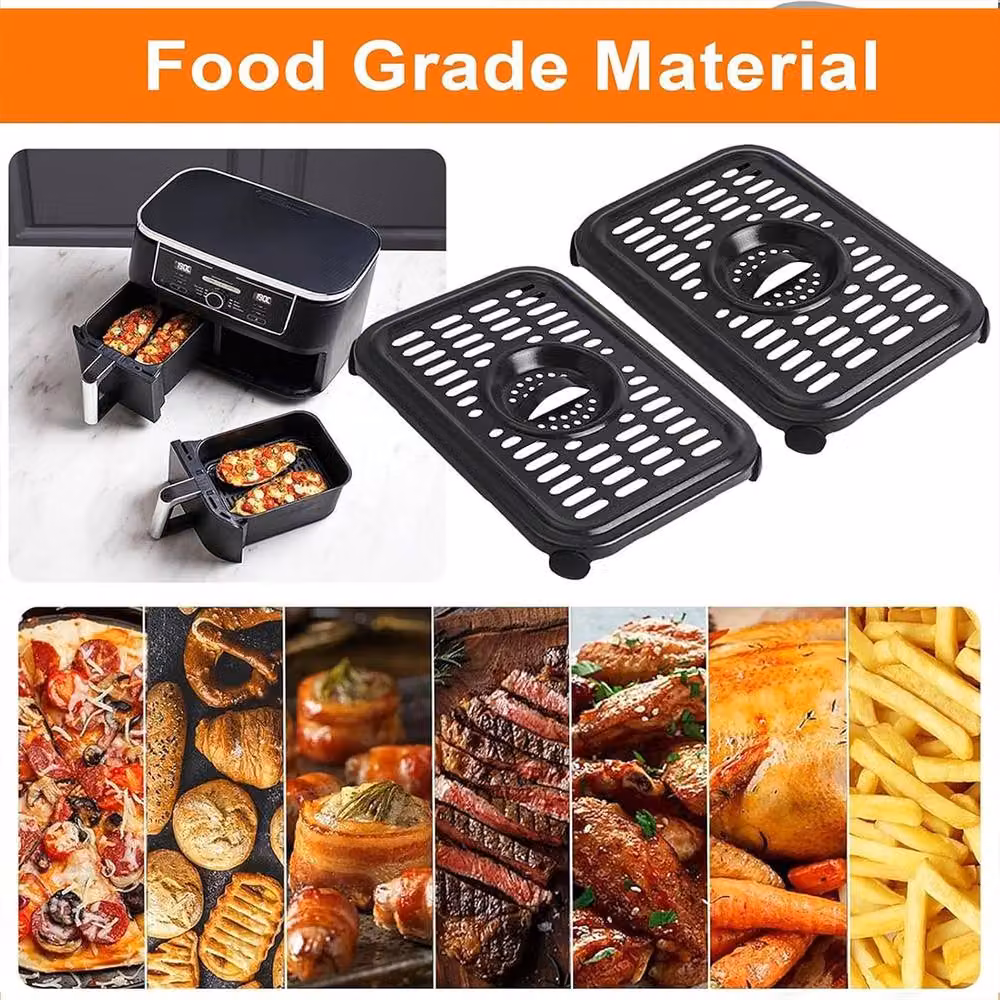 Ventryn 2 Pack Air Fryer Grill Pan in Black – 6