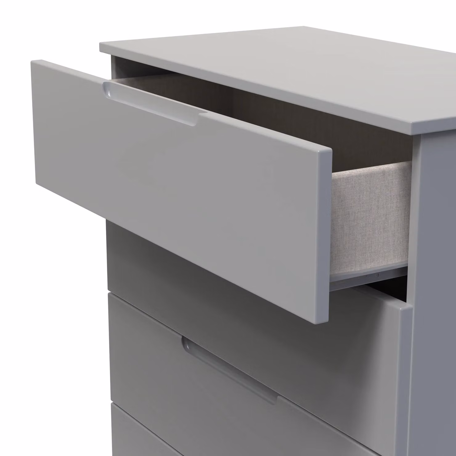 2 U Lucca 5 Drawer Chest in Dark Grey – 3