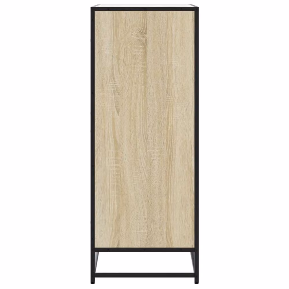 Berkfield Home Sonoma Oak Shoe Cabinet in Brown, W/D/H: 75 x 38 x 97.5 cm – 3