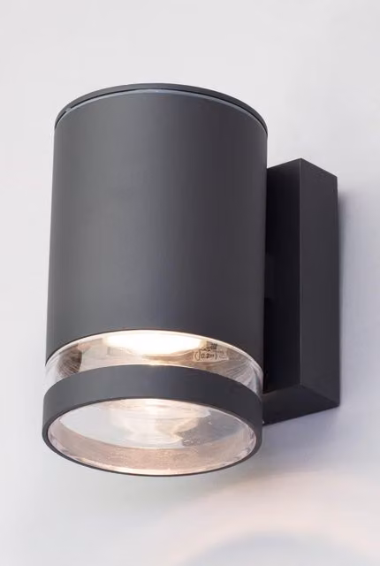 BHS Lighting Cinder Outdoor Down Wall Light in Grey