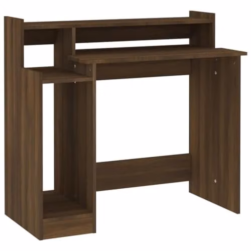 vidaXL Modern Gaming Desk in Brown MDF with W/D/H: 97 x 45 x 90 cm – 1