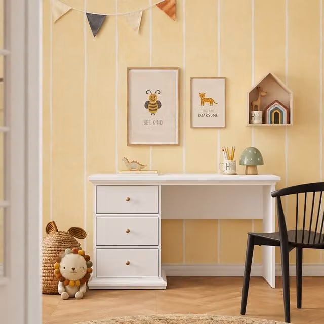 Furniture To Go Paris White Writing Desk