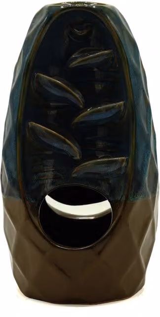 KDMD Multicolour Ceramic Backflow Incense Burner with Pineapple Mountain and Cascade Twin Design – 2
