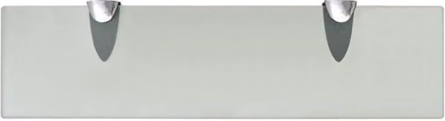 Berkfield Home Modern Floating Glass Wall Shelf, Clear, W: 40 cm, D: 10 cm, Thickness: 8 mm