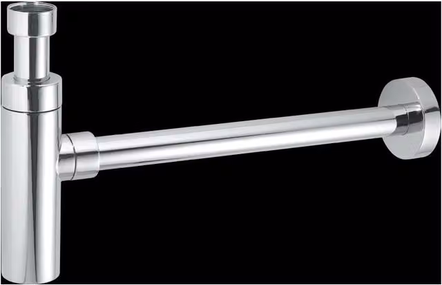 McAlpine CA32UK-CB Chrome Plated Brass Basin Kit with 32mm Cylindrical Bottle Trap in Silver – 1