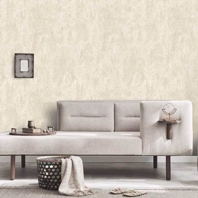 Erismann Industrial Abstract Textured Vinyl Wallpaper in Beige