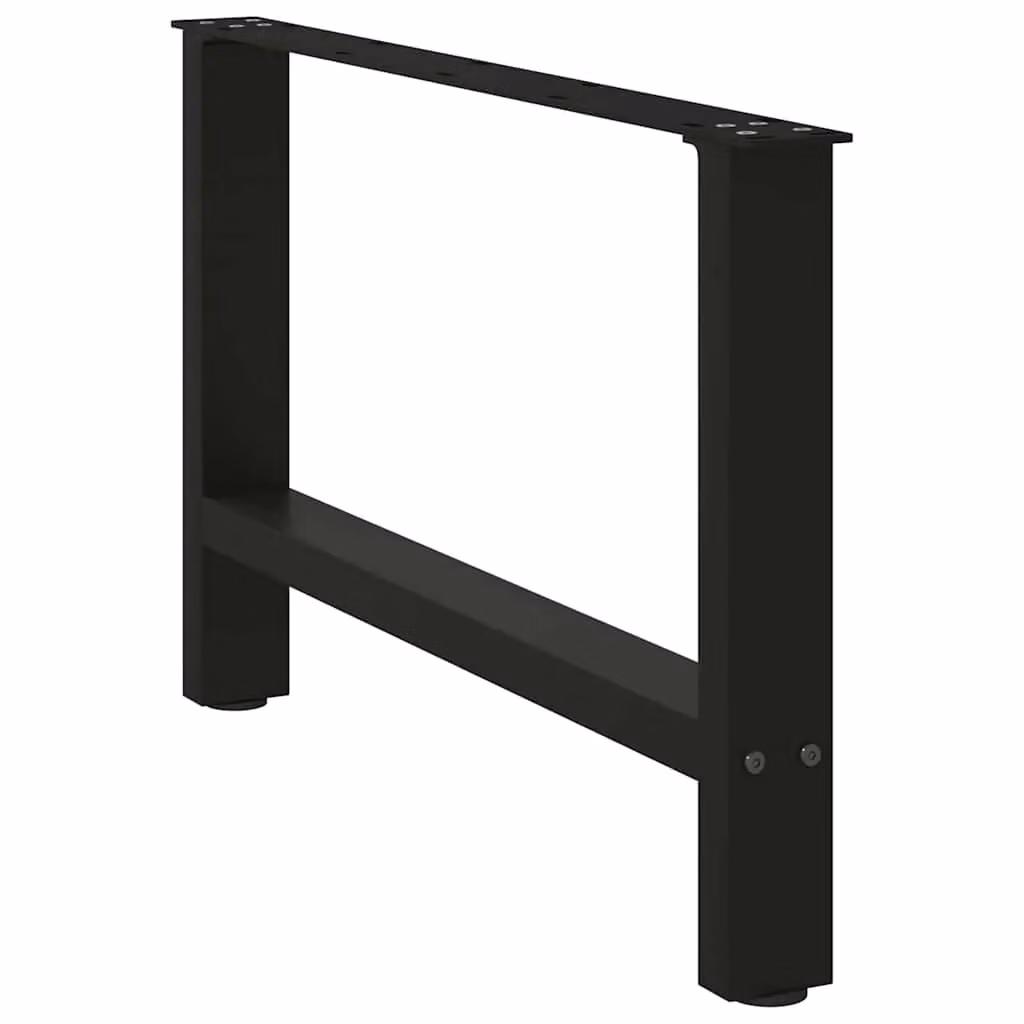 Berkfield Home Matt Black Steel Coffee Table Legs, 2 Pieces, Height: 70 cm – 2