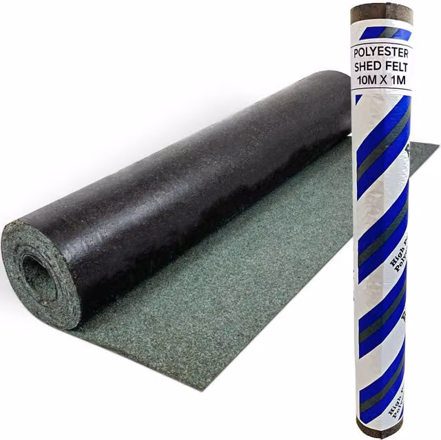 NOVECRAFTO Green Polyester Shed Roofing Felt W/D: 10 x 1 m