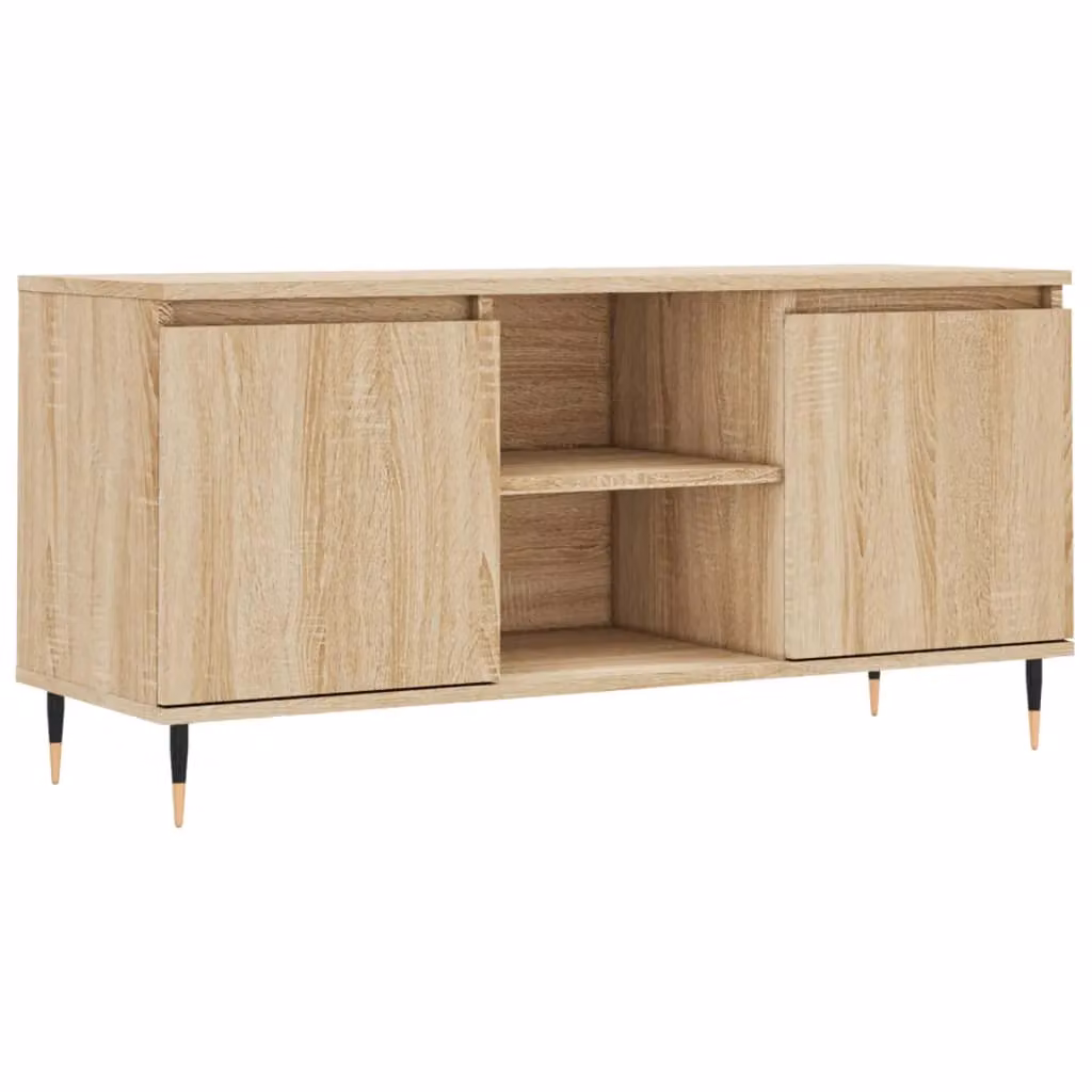 Berkfield Home Industrial TV Cabinet in Sonoma Oak Brown, W/D/H: 104 x 35 x 50 cm – 2