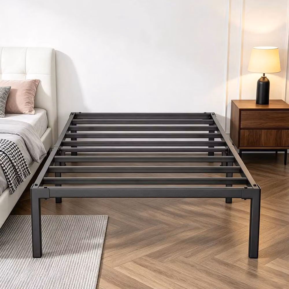EONLION Strong Single 3ft Metal Bed Frame in Black – 3