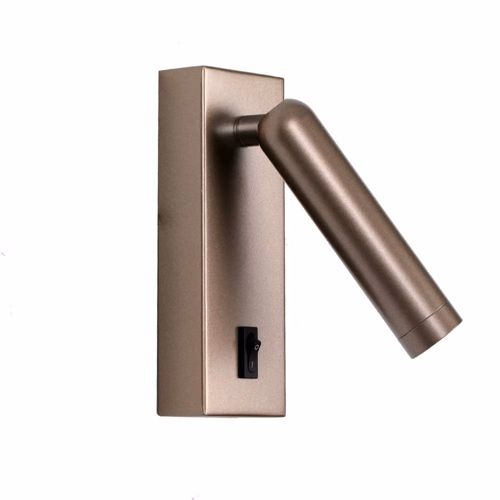 Netlighting Nova LED Reading Wall Light in Brown with 3000K Warm White Light – 2