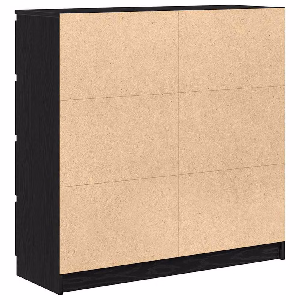 Berkfield Home Black Oak Sideboard, W/D/H: 100 x 35 x 99 cm – 4