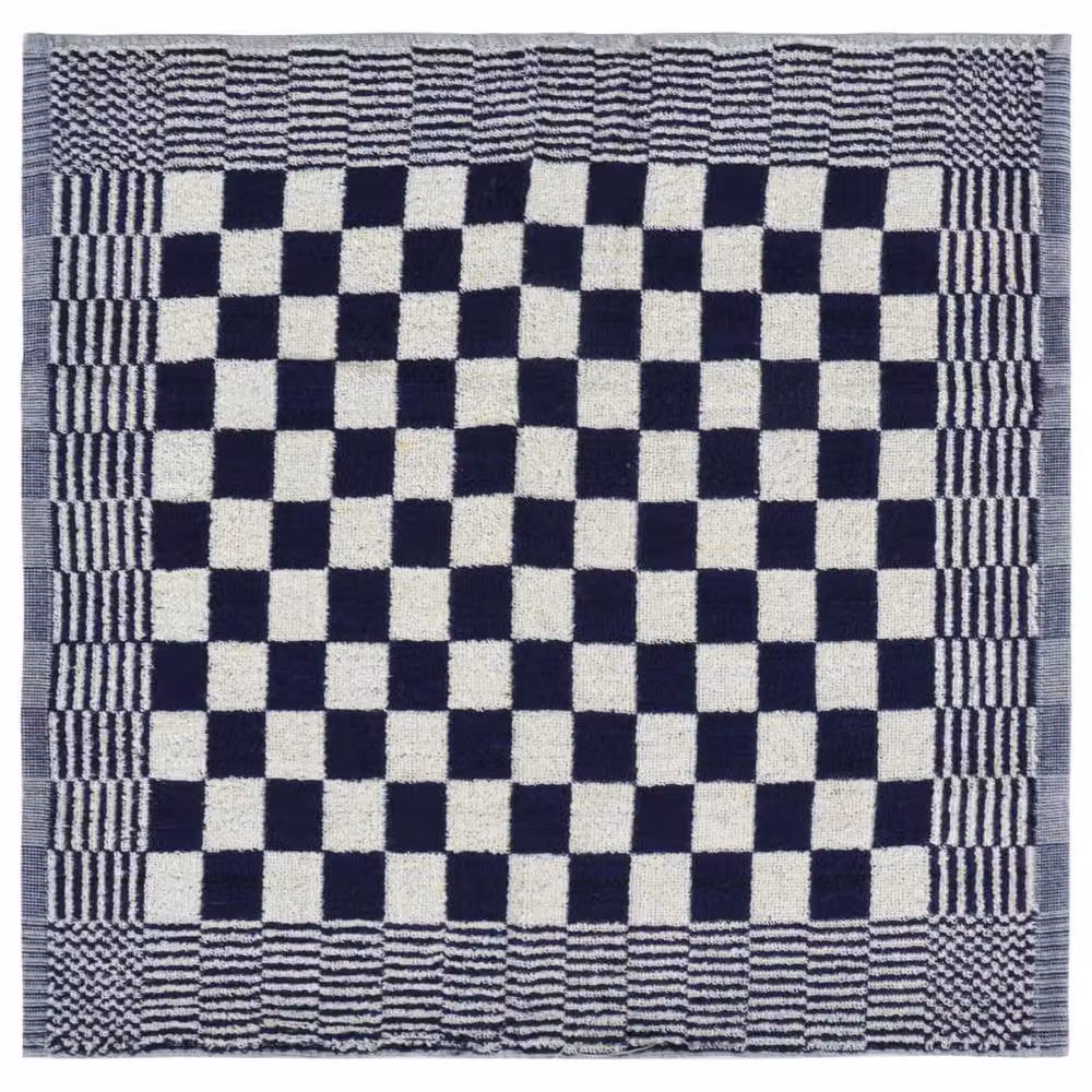 Berkfield Home 20 Piece Soft Cotton Towel Set in Blue and White – 5